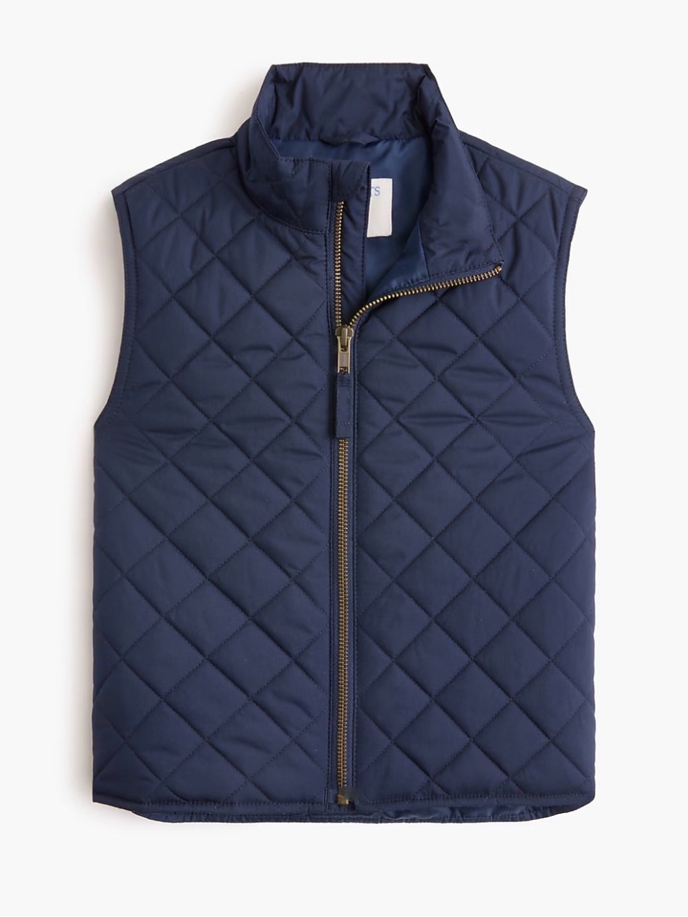J. Crew Crewcuts Boys' navy quilted vest • size large • BJ375